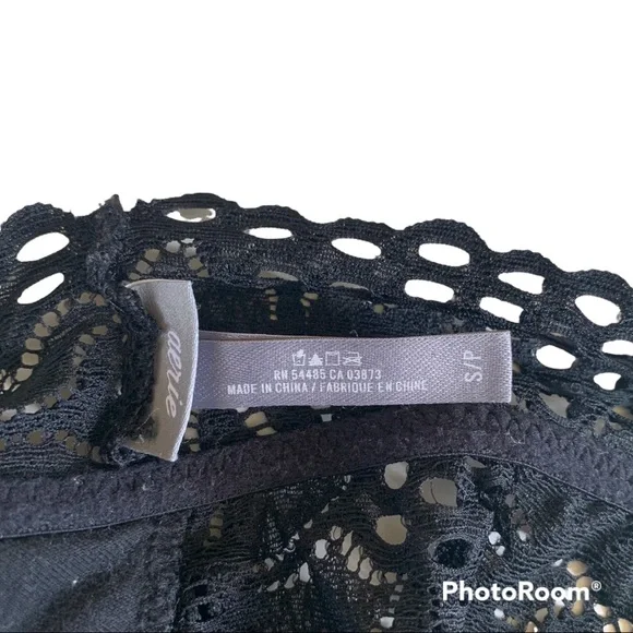 Aerie Women’s Black Racerback Eyelet Bralette - Picture 6 of 6